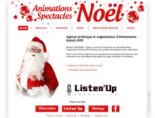 Tablet Screenshot of noel-animations.com